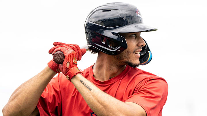 Aug 8, 2023; Bridgewater, NJ; Mets' new minor league prospect Jeremiah Jackson is shown at TD Bank