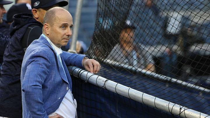 General Manager of the Yankees, Brian Cashman watches batting practice. Tuesday, October 9, 2018
Alds Game 4 General Manager of the Yankees, Brian Cashman watches batting practice. Tuesday, October 9, 2018
Alds Game 4