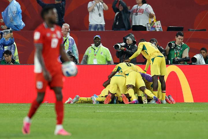 Ghana celebrating.