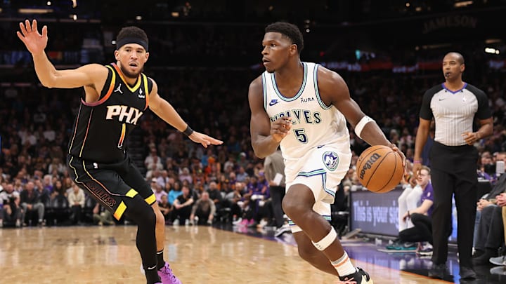 Edwards vs Booker matchup may become epic storyline during playoffs.