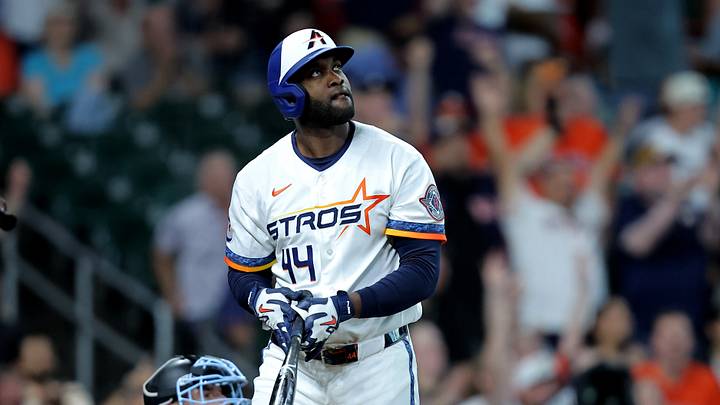 Houston Astros designated hitter Yordan Alvarez (44). Mandatory Credit: Erik Williams-Imagn Images Houston Astros designated hitter Yordan Alvarez (44). Mandatory Credit: Erik Williams-Imagn Images
