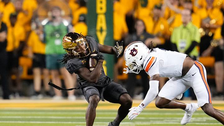 Aug 29, 2025; Waco, Texas, USA; Baylor Bears wide receiver Kole Wilson Aug 29, 2025; Waco, Texas, USA; Baylor Bears wide receiver Kole Wilson