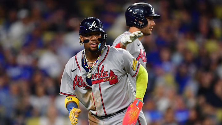 Atlanta Braves right fielder Ronald Acuna Jr. (13).
