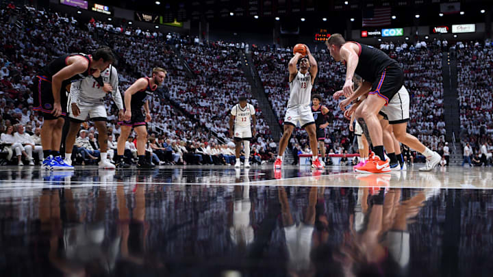 San Diego State Aztecs forward Jaedon LeDee (13). 