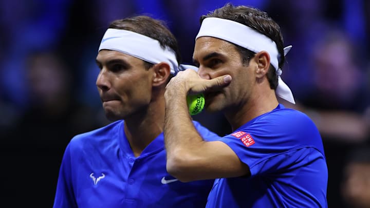 Rafael Nadal and Roger Federer made announcements online. Rafael Nadal and Roger Federer made announcements online.
