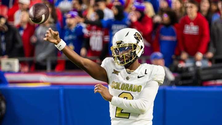 Colorado quarterback Shedeur Sanders. Colorado quarterback Shedeur Sanders.