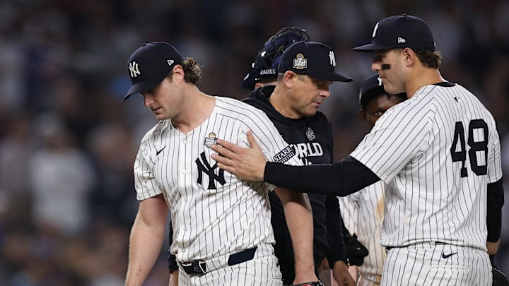 New York Yankees players Gerrit Cole, Anthony Rizzo