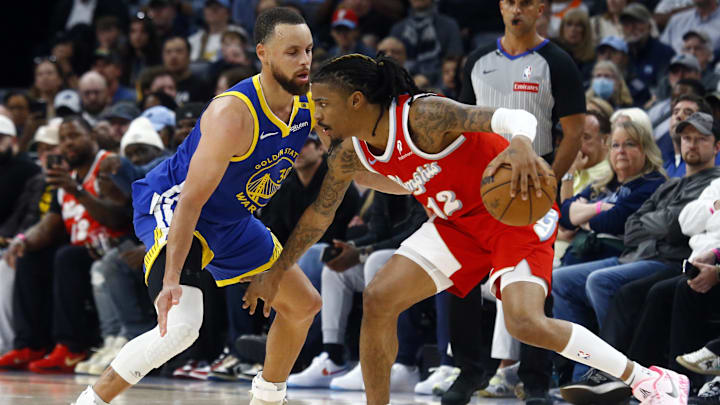 The Warriors are seven-point favorites against Memphis on Tuesday. The Warriors are seven-point favorites against Memphis on Tuesday.