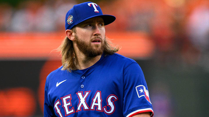 Jun 30, 2024; Baltimore, Maryland, USA; Texas Rangers third base Davis Wendzel (38) warms up before the game between the Baltimore Orioles and the Texas Rangers at Oriole Park at Camden Yards. Mandatory Credit: Reggie Hildred-Imagn Images Jun 30, 2024; Baltimore, Maryland, USA; Texas Rangers third base Davis Wendzel (38) warms up before the game between the Baltimore Orioles and the Texas Rangers at Oriole Park at Camden Yards. Mandatory Credit: Reggie Hildred-Imagn Images