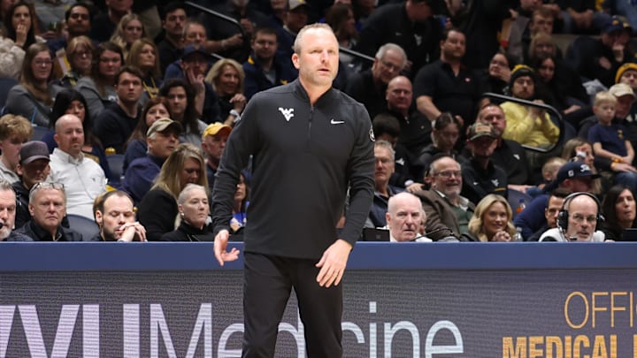 West Virginia University head coach Darian DeVries West Virginia University head coach Darian DeVries