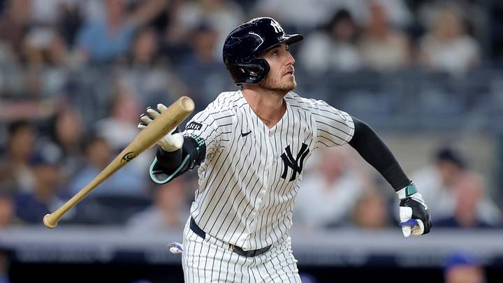 May 18, 2026; Bronx, New York, USA; New York Yankees center fielder Cody Bellinger (35) tosses his bat as he watches his two run home run against the Toronto Blue Jays during the seventh inning at Yankee Stadium. Mandatory Credit: Brad Penner-Imagn Images May 18, 2026; Bronx, New York, USA; New York Yankees center fielder Cody Bellinger (35) tosses his bat as he watches his two run home run against the Toronto Blue Jays during the seventh inning at Yankee Stadium. Mandatory Credit: Brad Penner-Imagn Images