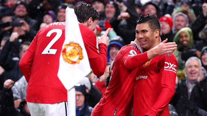 Casemiro marcou no primeiro jogo do Manchester United em 2023 Casemiro marcou no primeiro jogo do Manchester United em 2023