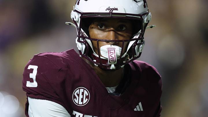 Sep 26, 2026; Baton Rouge, Louisiana, USA; Texas A&M Aggies wide receiver Aaron Gregory (3) looks on during the second quarter against the LSU Tigers at Tiger Stadium. Mandatory Credit: Stephen Lew-Imagn Images Sep 26, 2026; Baton Rouge, Louisiana, USA; Texas A&M Aggies wide receiver Aaron Gregory (3) looks on during the second quarter against the LSU Tigers at Tiger Stadium. Mandatory Credit: Stephen Lew-Imagn Images