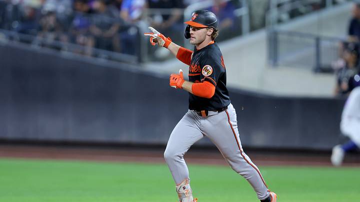 Sep 14, 2026; New York City, New York, USA; Baltimore Orioles shortstop Gunnar Henderson (2) rounds the bases after hitting a solo home run against the New York Mets during the eighth inning at Citi Field. Mandatory Credit: Brad Penner-Imagn Images