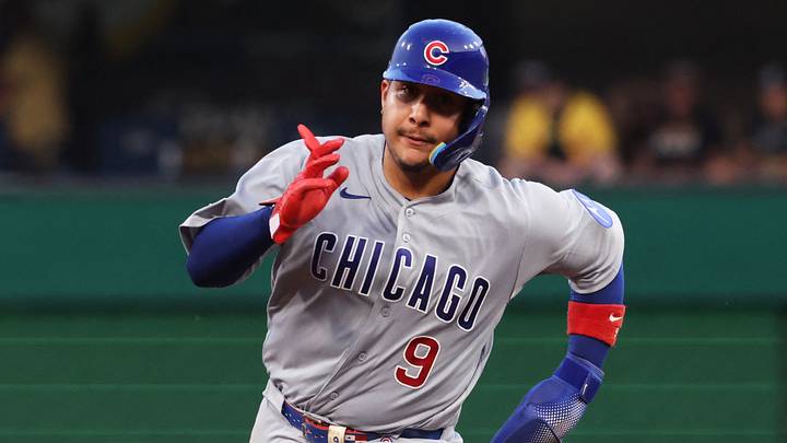 Jul 25, 2026; Pittsburgh, Pennsylvania, USA; Chicago Cubs catcher Miguel Amaya (9) runs from first base to third base against the Pittsburgh Pirates during the sixth inning at PNC Park. Mandatory Credit: Charles LeClaire-Imagn Images Jul 25, 2026; Pittsburgh, Pennsylvania, USA; Chicago Cubs catcher Miguel Amaya (9) runs from first base to third base against the Pittsburgh Pirates during the sixth inning at PNC Park. Mandatory Credit: Charles LeClaire-Imagn Images