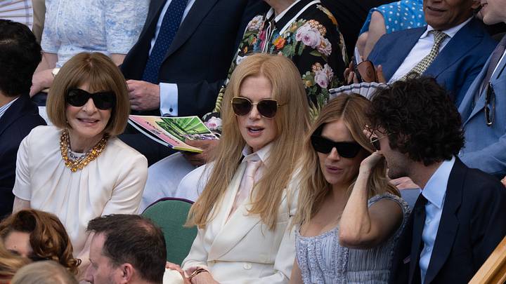 Anna Wintour, Nicole Kidman, and Sienna Mille sit together for the 2026 Wimbledon Gentleman's Singles Final at All England Lawn Tennis and Croquet Club. Mandatory Credit: Susan Mullane-Imagn Images Anna Wintour, Nicole Kidman, and Sienna Mille sit together for the 2026 Wimbledon Gentleman's Singles Final at All England Lawn Tennis and Croquet Club. Mandatory Credit: Susan Mullane-Imagn Images