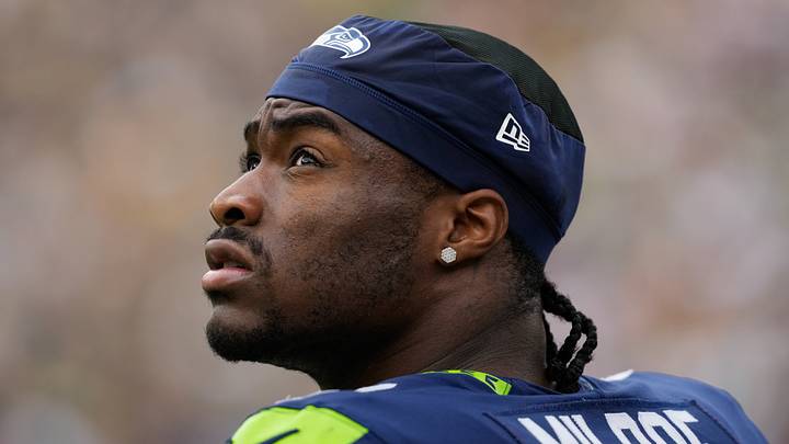 Seattle Seahawks quarterback Jalen Milroe (6) looks on prior to the game against the Green Bay Packers. Seattle Seahawks quarterback Jalen Milroe (6) looks on prior to the game against the Green Bay Packers.