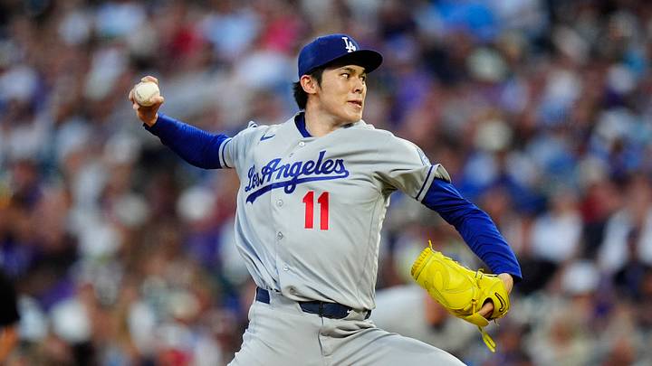 Aug 19, 2026; Denver, Colorado, USA; Los Angeles Dodgers starting pitcher Roki Sasaki (11) delivers a pitch in the third inning against the Colorado Rockies at Coors Field. Mandatory Credit: Ron Chenoy-Imagn Images Aug 19, 2026; Denver, Colorado, USA; Los Angeles Dodgers starting pitcher Roki Sasaki (11) delivers a pitch in the third inning against the Colorado Rockies at Coors Field. Mandatory Credit: Ron Chenoy-Imagn Images