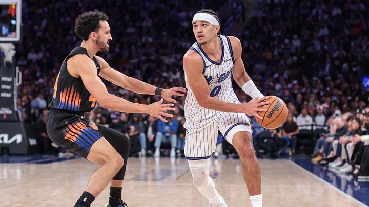Oct 25, 2026; New York, New York, USA; Orlando Magic guard Anthony Black (0) looks to drive past New York Knicks guard Landry Shamet (44) in the third quarter at Madison Square Garden. Mandatory Credit: Wendell Cruz-Imagn Images Oct 25, 2026; New York, New York, USA; Orlando Magic guard Anthony Black (0) looks to drive past New York Knicks guard Landry Shamet (44) in the third quarter at Madison Square Garden. Mandatory Credit: Wendell Cruz-Imagn Images