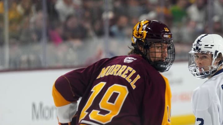 Logan Morrell was exceptional in the face-off circle Logan Morrell was exceptional in the face-off circle