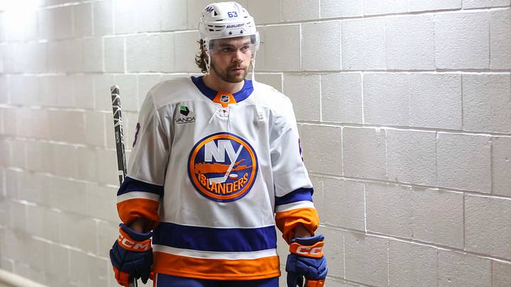 Oct 6, 2026; New York, New York, USA; New York Islanders left wing Matias MacCelli (63) the game against the New York Rangers at Madison Square Garden. Mandatory Credit: Wendell Cruz-Imagn Images Oct 6, 2026; New York, New York, USA; New York Islanders left wing Matias MacCelli (63) the game against the New York Rangers at Madison Square Garden. Mandatory Credit: Wendell Cruz-Imagn Images
