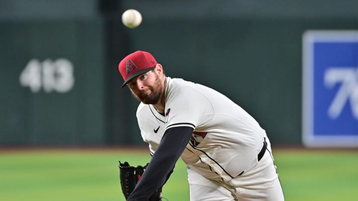 Jun 27, 2024; Phoenix, Arizona, USA; Arizona Diamondbacks pitcher Jordan Montgomery (52) throws in the first inning against the Minnesota Twins at Chase Field. Mandatory Credit: Matt Kartozian-USA TODAY Sports Jun 27, 2024; Phoenix, Arizona, USA; Arizona Diamondbacks pitcher Jordan Montgomery (52) throws in the first inning against the Minnesota Twins at Chase Field. Mandatory Credit: Matt Kartozian-USA TODAY Sports