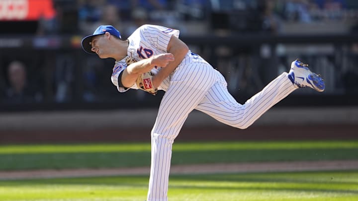 Sep 14, 2025; New York City, New York, USA; New York Mets pitcher Tyler Rogers (71) delivers a pitch against the Texas Rangers during the eighth inning at Citi Field. Mandatory Credit: Gregory Fisher-Imagn Images Sep 14, 2025; New York City, New York, USA; New York Mets pitcher Tyler Rogers (71) delivers a pitch against the Texas Rangers during the eighth inning at Citi Field. Mandatory Credit: Gregory Fisher-Imagn Images