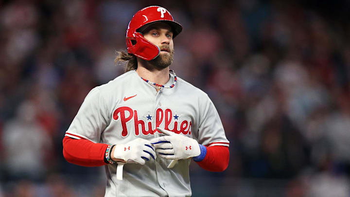 The Atlanta Braves reportedly mocked Philadelphia Phillies star Bryce Harper after his game-ending double play in Game 2.