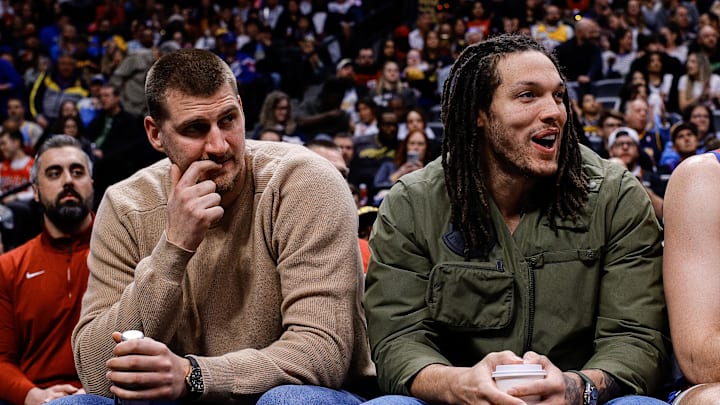 Jokic (left) was appreciative of Gordon (right) and his willingness to play through injury. 