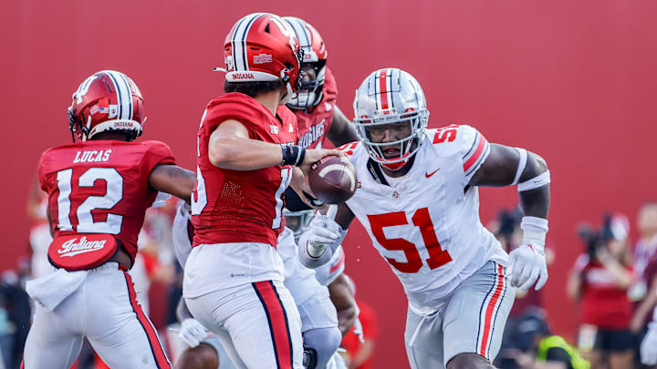 Michael Hall, Ohio State Buckeyes, Indiana Hoosiers. 
