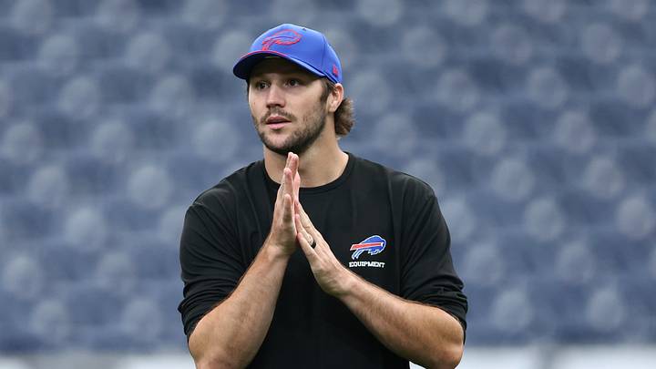 Sep 13, 2026; Houston, Texas, USA; Buffalo Bills quarterback Josh Allen (17) warms up before the game against the Houston Texans at Reliant Stadium. Sep 13, 2026; Houston, Texas, USA; Buffalo Bills quarterback Josh Allen (17) warms up before the game against the Houston Texans at Reliant Stadium.