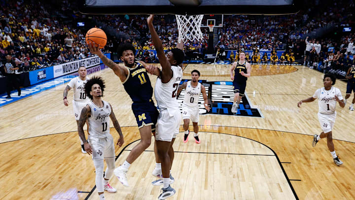 Denver, CO, USA; Michigan Wolverines guard Roddy Gayle Jr. (11) Mandatory Credit: Isaiah J. Downing-Imagn Images
