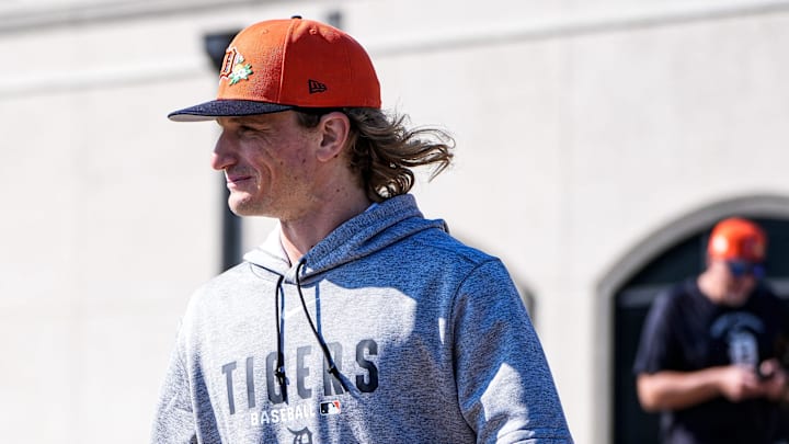 Detroit Tigers pitcher Phil Bickford. Detroit Tigers pitcher Phil Bickford.