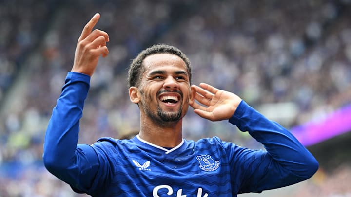 Ilimane Ndiaye celebrates a first-half goal against Brighton at home. (24 Aug 2025)