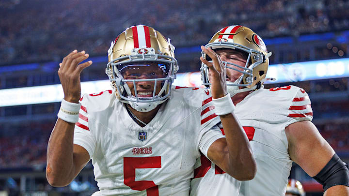 San Francisco 49ers quarterback Joshua Dobbs (5)