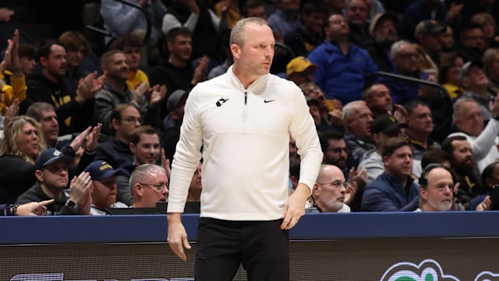 West Virginia University head coach Darian DeVries West Virginia University head coach Darian DeVries