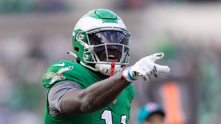 Philadelphia Eagles wide receiver A.J. Brown. Philadelphia Eagles wide receiver A.J. Brown.