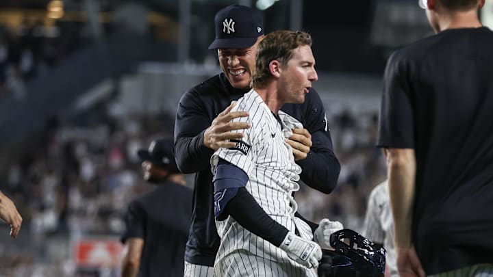New York Yankees' Aaron Judge and Ryan McMahon.