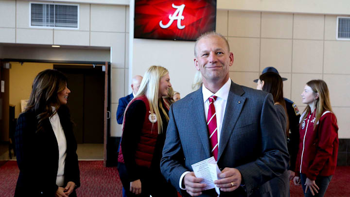 Jan 13, 2024; Tuscaloosa, AL, USA; The University of Alabama introduced new head football coach