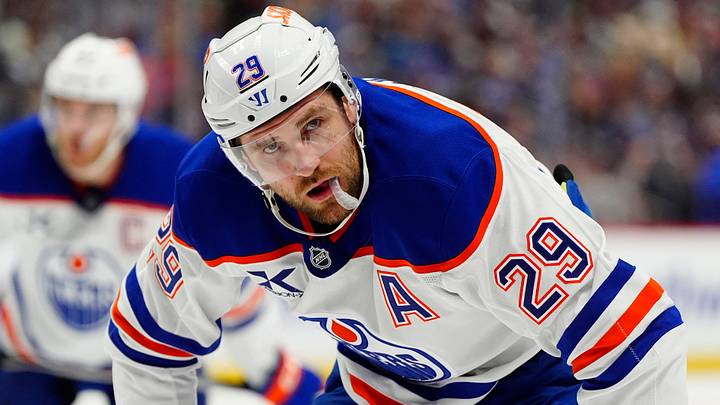Mar 10, 2026; Denver, Colorado, USA; Edmonton Oilers center Leon Draisaitl (29) during the first period against the Colorado Avalanche at Ball Arena. Mandatory Credit: Ron Chenoy-Imagn Images