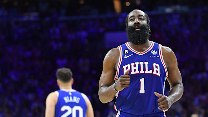 Philadelphia 76ers guard James Harden.