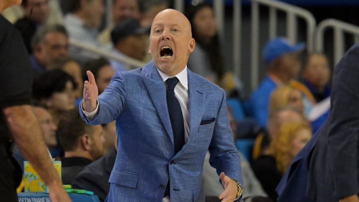 Jan 20, 2026; Los Angeles, California, USA; UCLA Bruins head coach Mick Cronin reacts toward officials after not getting a foul call in the first half against the Purdue Boilermakers at Pauley Pavilion presented by Wescom Financial. Mandatory Credit: Jayne Kamin-Oncea-Imagn Images Jan 20, 2026; Los Angeles, California, USA; UCLA Bruins head coach Mick Cronin reacts toward officials after not getting a foul call in the first half against the Purdue Boilermakers at Pauley Pavilion presented by Wescom Financial. Mandatory Credit: Jayne Kamin-Oncea-Imagn Images
