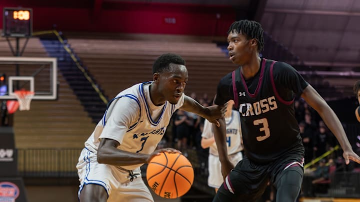 Gill St. Bernard’s High School boys basketball team won their first-ever state title, besting Holy Cross in the Non-Public B final on March 12, 2026 at Jersey Mike's Arena in Piscataway.