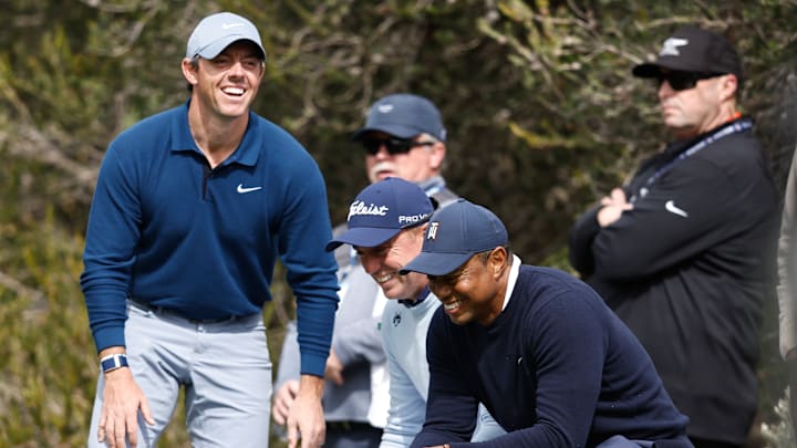 Rory McIlroy, Justin Thomas, Tiger Woods - The Genesis Invitational