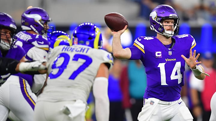 The Vikings are road favorites in the wild card round.