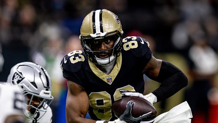 New Orleans Saints tight end Juwan Johnson 