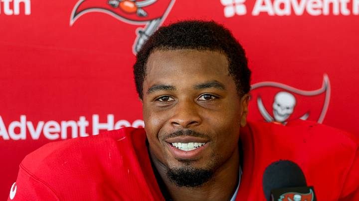 Aug 7, 2026; Tampa, FL, USA; Tampa Bay Buccaneers linebacker Josiah Trotter (45) participates in training camp at AdventHealth Training Center. Mandatory Credit: Nathan Ray Seebeck-Imagn Images Aug 7, 2026; Tampa, FL, USA; Tampa Bay Buccaneers linebacker Josiah Trotter (45) participates in training camp at AdventHealth Training Center. Mandatory Credit: Nathan Ray Seebeck-Imagn Images