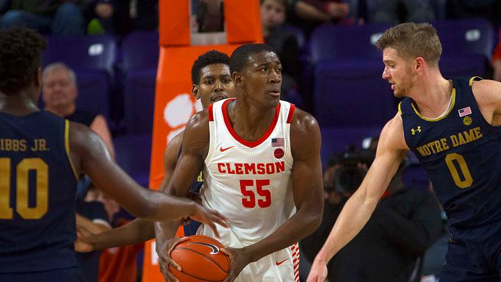 Clemson Tigers center Trey Jemison (55) joins the Toronto Raptors after being a part of the NBA championship-winning New York Knicks. Clemson Tigers center Trey Jemison (55) joins the Toronto Raptors after being a part of the NBA championship-winning New York Knicks.