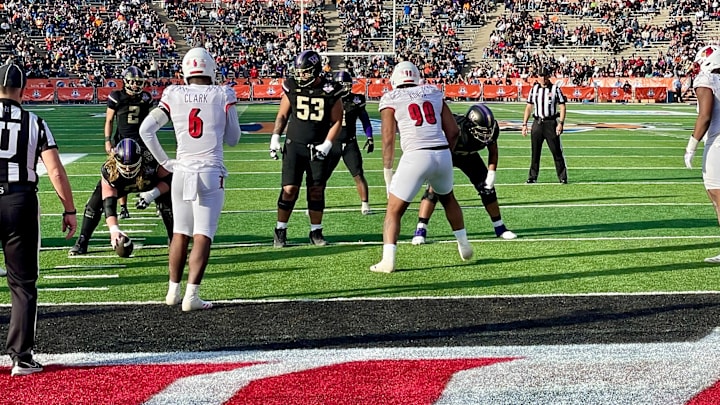Paki Finau (53) was in the middle of the action as the Sun Bowl was decided. 