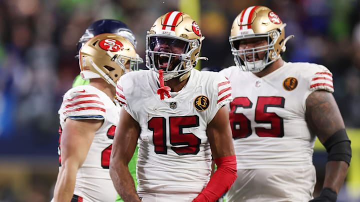 San Francisco 49ers wide receiver Jauan Jennings (15)